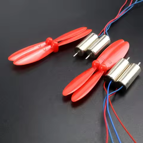 4 x DIY DC3.7V 50000RPM 716 Hollow Cup Coreless High Speed CW CCW Motor with 4 x 50MM A B Propeller 