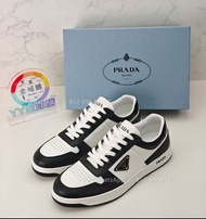 👏斷碼清 PRADA DOWNTOWN 運動鞋 黑白色 100%new🆕 Size:39 40 40.5 41 41.5 42 42.5 43 44（部分斷碼 手慢冇）商品代號: 2EE364_3LK