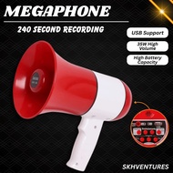 Handheld Lithium Battery Rechargeable Megaphone/Recorder/Speaker 20W