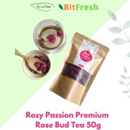 4Leaftea Rosy Passion 50g Premium Rose Bud Tea Bunga Ros Teh No Preservative Natural Rose Tea Bitfre