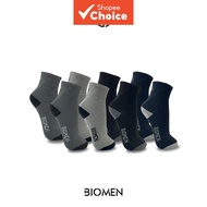 Premium Long/High Thick Cane Socks, Kit of Up to 12 Pairs, Assorted Colors, Sizes 37-44, BIOMEN Kit 