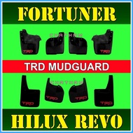 ◧ ♚ ◕ TRD Mudguard for Fortuner 2016 - 2021 and Hilux Revo ( Toyota 2017 2018 2019 2020 2021 )