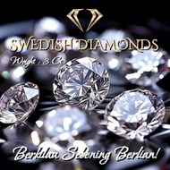Swedish Diamond Pendant 3 ct Grade A+ Quality