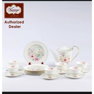 VANTAGE TEA SET 20PCS PRIMROSE EMBOSSED