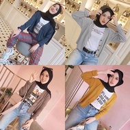 Starda Crop Cardi Button Cardigan