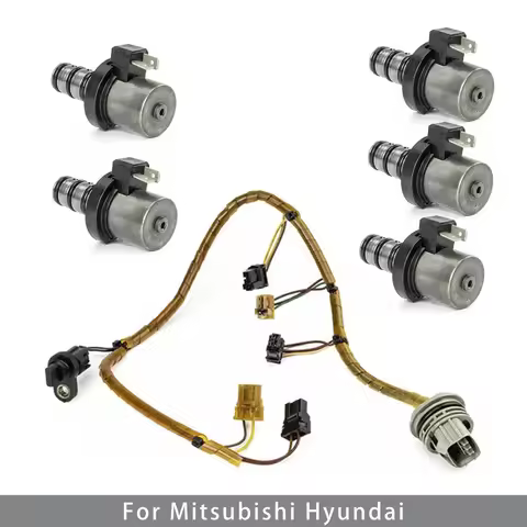 5PCS 46313-39051 F4A51 F4A41 F4A42 Solenoid Valve With Line Transmission Shift Solenoid Kit for Mits