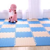 1/10pcs 11.8"X11.8" EVA Interlocking Foam Floor Mat With Trim, Non-Slip Crawling Mat For Living Room