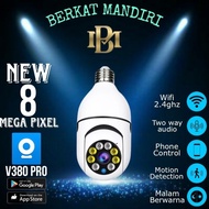 IP Bulb 5Mp App V380/V380 Pro Panoramic IP Cctv Camera Original and Trusted