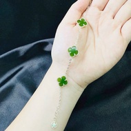 Four-leaf clover bracelet
