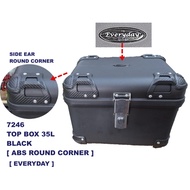 Top Box Belakang Motorcycle 35 Liter Lock ABS Box Motorcycle Top Box 35L Waterproof Aluminium Premiu