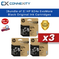 [Value Set] HP 924e EvoMore Black Original Ink Cartridges ×3 HP Printer 924e Black Pro 8120 series H