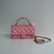 99新🆕 Chanel 香奈兒 Trendy CC WOC 粉色金釦