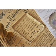 MU [Acrylic Block-6.6 * 7.4cm] Crystal Seal Take Handle Acrylic Block Stamp