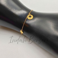 SA76188 Gold 916 Emas Bracelets / Bangles 17CM 1.43G