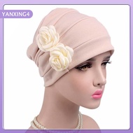 【YANXING4】 Phụ nữ hijab Turban hat Lady ung thư CHEMO rụng tóc cap Head khăn quấn Bìa