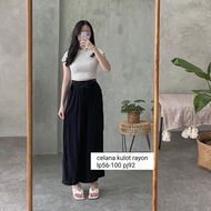 Celana Kulot Rayon Celana Kulot Celana kulot Polos celana kulot rayon polos highwaist standar pakai