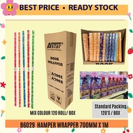 Local B6029 HAMPER WRAPPER 700MM X 1M (120 ROLLS) / WRAPPER / HAMPER WRAPPING PLASTIC /WRAPPING PAPE