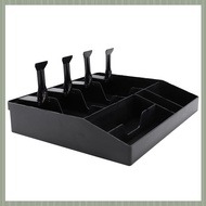 (QJWR) Eight Grids Cash Drawer Box Support Register Insert Coin Tray Cashier Tidy Storage Adjust Saf