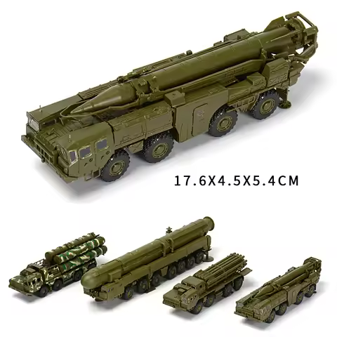 1/72 1:72 Russia Army S-300 9K72 RT-2PM BM-30 Missile Launch Armored Vehicle Assembly Puzzle Truck T