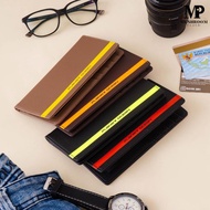 Dompet Kartu Lipat Panjang Pria Planet Ocean Bahan PVC List Warna PO20