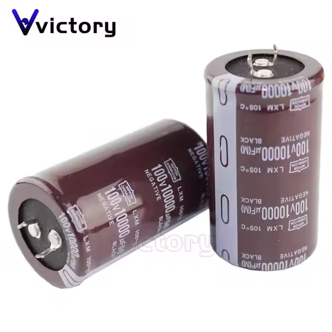 1PCS Cow Foot Aluminum Electrolytic Capacitor 100V 10000UF 35*60MM Power Audio Capacitor 100V10000UF