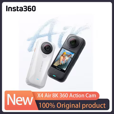 Insta360 X4 Air 2025 New Launch 360 Action Camera 8K 30fps Lightweight 165g Replaceable Lens Insta 3