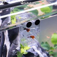 LATATPH Fish Breeding Box, Acrylic Isolation Aquarium Breeder Box,  Feeding Access Transparent Space