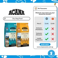 ACANA Classics Prairie Poultry / Wild Coast Dog Dry Food 14.5kg