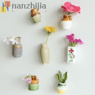 NANZHIJIA Vase Fridge Magnets, Small Handmade Mini Ceramic Vase, DIY Craft Decorative Unique Vase Re