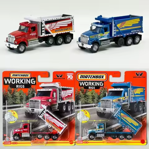 Mattel Matchbox Real Working Rigs 2025 1:64 Scale Die-Cast Metal Model Cars Truck Rescue, Constructi