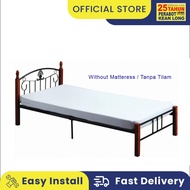 KLSB Thick Metal Solid Bed Frame / Single Bed/ Katil Bujang besi / Bingkai Katil / metal Single Bed 