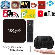 ✘ ▧  MXQ Pro TV box 4K 5g Android 10.0 UHD TV box + I8 keyboard smart TV box