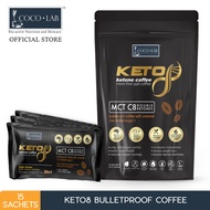 Keto8 Coffee X 15 | Bulletproof Keto Coffee with MCT C8 - no added sugar | mental alertness, energy,