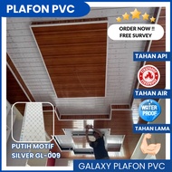 Plafon PVC Elegan Putih Motif Silve/Distributor Plafon PVC Murah/Dekorasi Rumah Minimalis