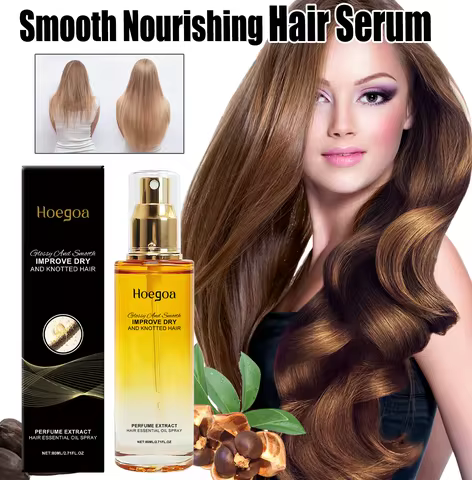 Lightweight Hair Smoothing Oil With Avocado Camellia Jojoba Oil For Frizz Control Shine Non Greasy D