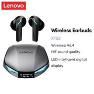 Lenovo XT53 TWS Bluetooth 5.4 Earbuds Wireless Gaming Headphones Waterproof LED Battery Display HiFi