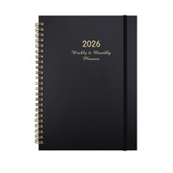 2026 Weekly Monthly Planner A5 Size English Agenda Stylish Design Schedule Notebooks Office School S