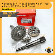 Gear Rasio Set Original Honda K81 Gigi Rasio Beat Sporty Beat Street Scoopy ESP Beat Pop Vario 110 L