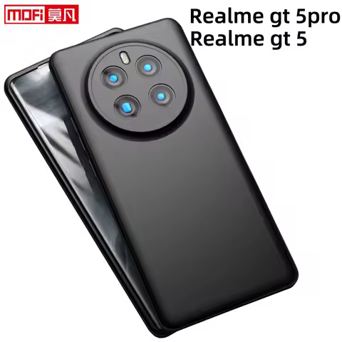 matte case for realme gt 5pro case realme gt5 cover soft silicone tpu Mofi ultra thin back slim full