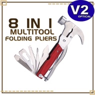 Multitool Folding Pliers Handtool Hammer Outdoor Camping Hatchet Multi-Functional Stainless Steel Su