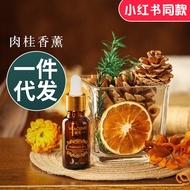 WIACHNN Reed Diffuser Essential Oil Lemon Cinnamon Aroma Diffuser Fragrant Stone Home Ornaments