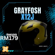 [READY STOCK] GRAYFOSH X12J Helmet Open Face