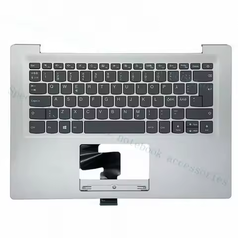 A+ For Lenovo Ideapad 120S-14 120S-14IAP S130-14IGM Palmrest With Keyboard Silvery