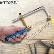 INSTORE1 U-shape Jig Saw, Adjustablel Mini Saw Bow, Hand Tools Professional Spiral Frame Frame Sawbow Woodworking Craft