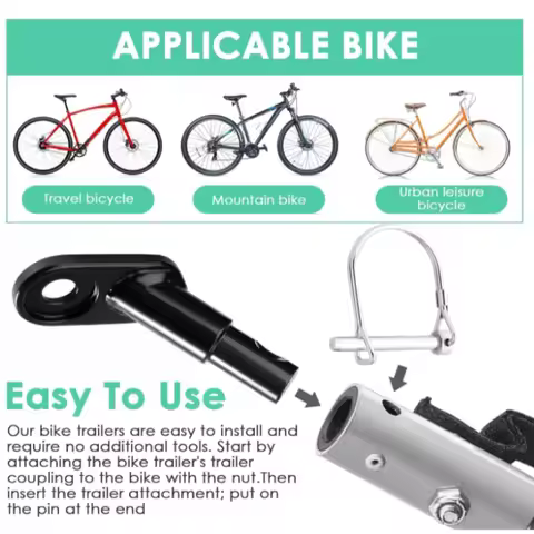 1SET Tractor Head Bicycle Cart Miscellaneous Trailer Hook Accessories Tractor Head Bicycle Trailer H