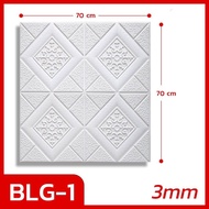 Wallpaper 3D FOAM / Wallpaper Dinding 3D Motif Foam Batik Bunga More High
