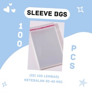 (100 PCS) BGS Graded Cards Protective Sleeve Plastic 30 Micron Thickness