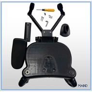 LINHU Trolley Stand, 55lbs Trolley Pedal Adapter,Convenient 2 in 1 Sitting