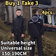 Imuto Rain Coat For Motorcycle Waterproof Motorbike Rain Suit Reflective Raincoat Set