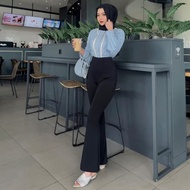 Flare Pants - Highwaist Flare Pants - Women's Highwaist Cutbray Culottes